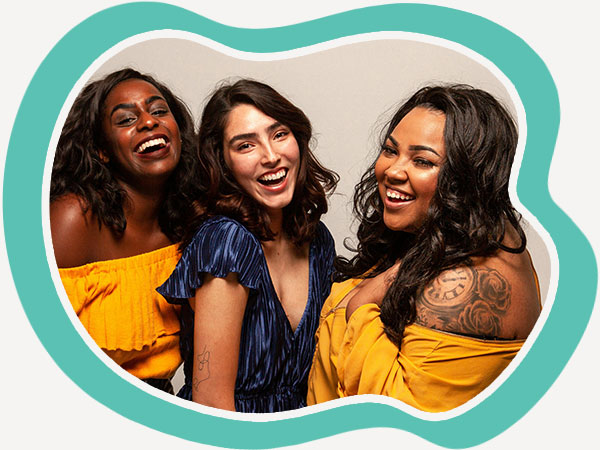 Group of happy girls