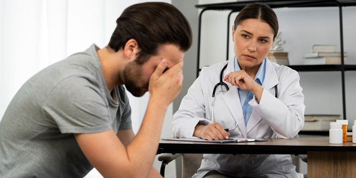 Doctor Explaining Impact of Excessive Alcohol on the body