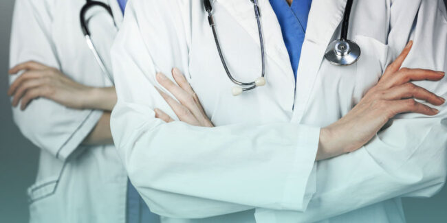 Females doctors with stethoscope