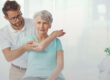 Family medicine physician assessing persistent joint pain with an adult patient.